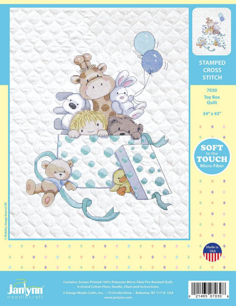 Kit de Acolchado para Bebé Design Works Crafts 86 × 109 cm