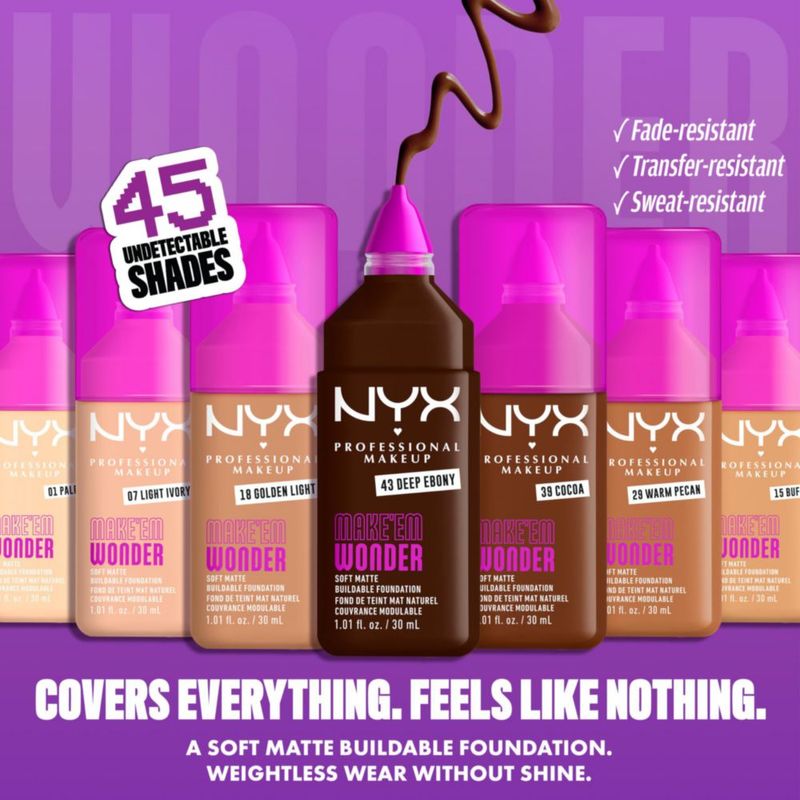 Base de maquillaje NYX PROFESSIONAL MAKEUP 30 ml True Caramel