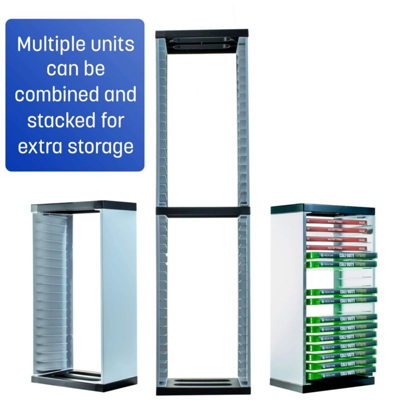Torre de Almacenamiento de Juegos ADZ 73 cm Blanco Capacidad 36 Juegos