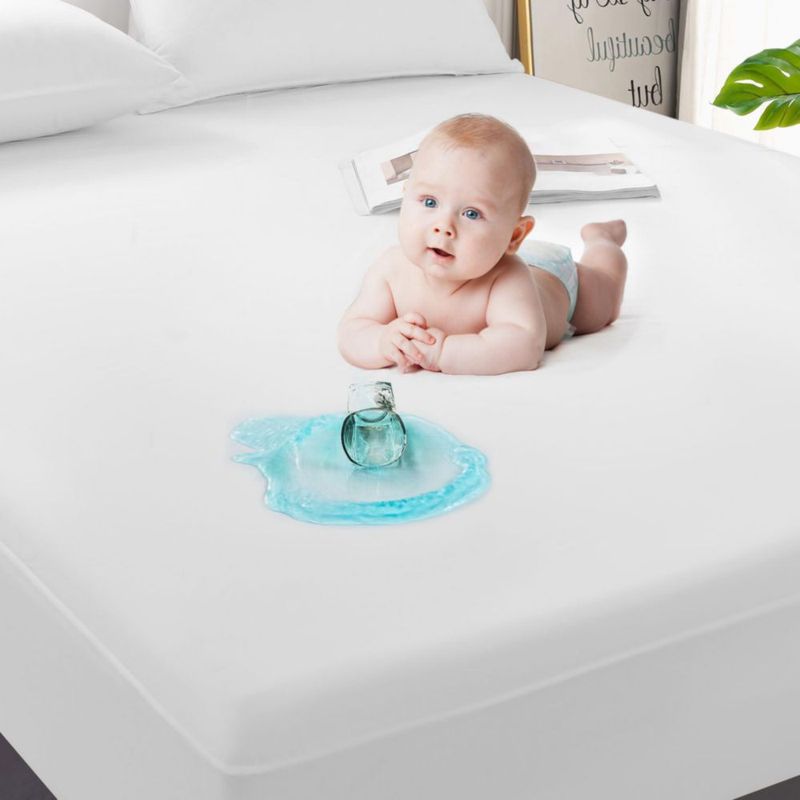 Protector de colchón GRT Queen 100% impermeable y transpirable