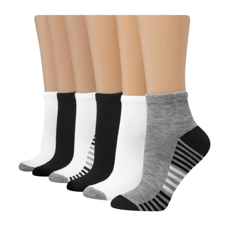 Calcetines deportivos Hanes Comfort Fit 6 pares para mujer