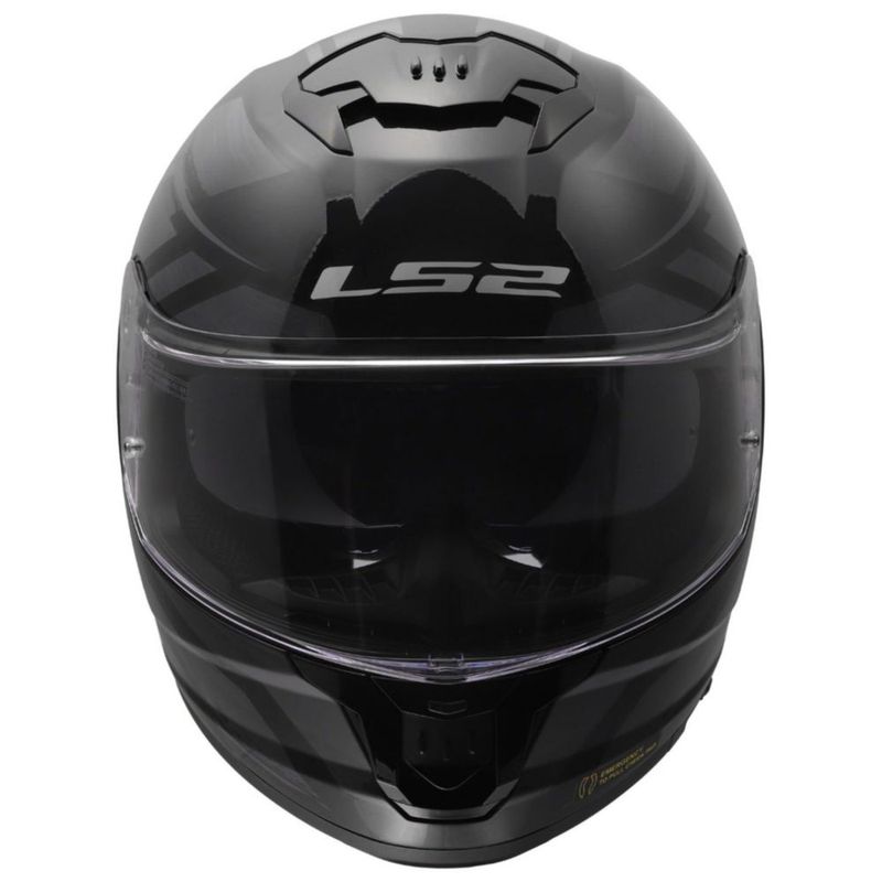 Casco integral LS2 Stream II negro/gris – Talla mediana