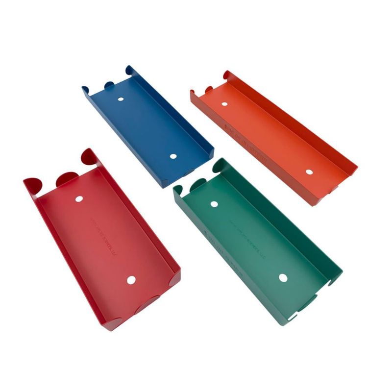 Juego de 4 bandejas de aluminio apilables Huron