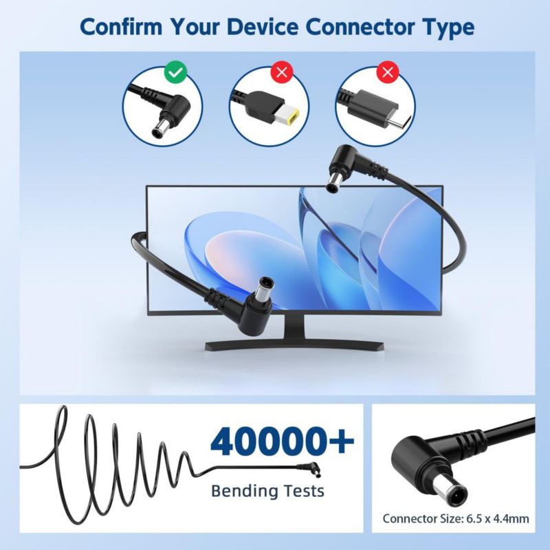 Cable de alimentación ROLADA 14V para monitor Samsung