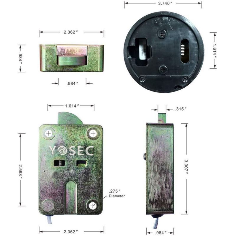 Candado de Caja Fuerte con Teclado Digital y Retardo de Tiempo YOSEC