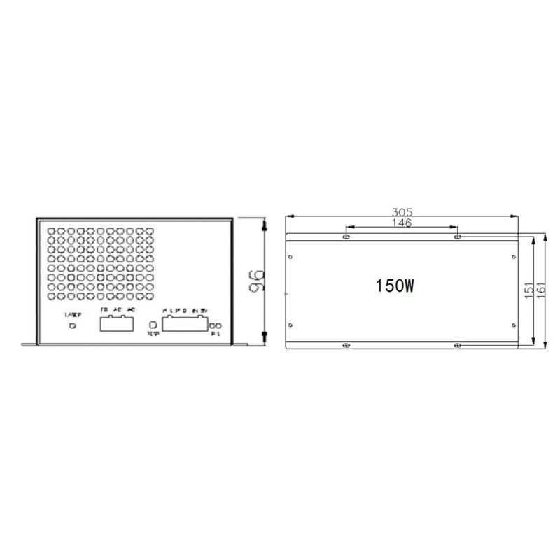 Fuente de Alimentación Cloudray 150W 220V Láser CO2 M150