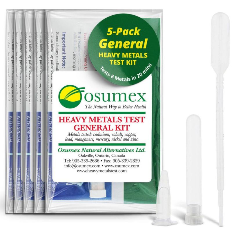 Kit de Prueba de Metales Pesados Osumex 5 unidades - 8 Metales