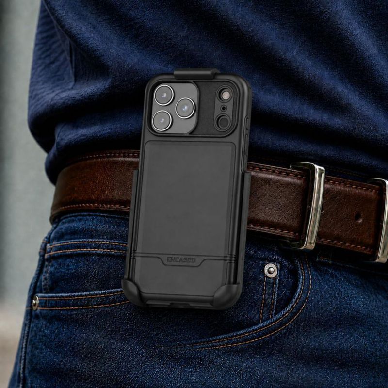 Funda ENCASED para iPhone 18 Pro Max con clip de cinturón