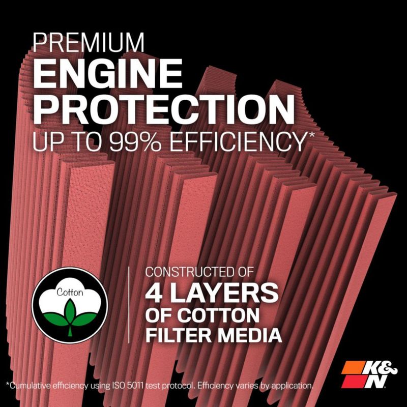 Filtro de Aire de Motor K&N KA-6009 Alto Rendimiento