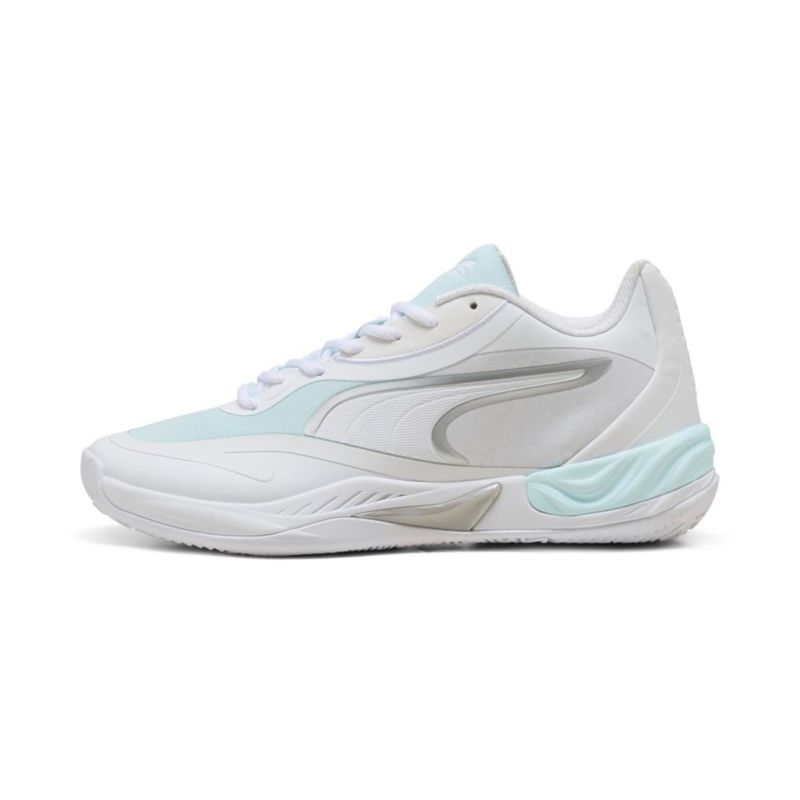 Zapatillas de baloncesto PUMA All-Pro Nitro 25 cm blanco‑agua para hombre