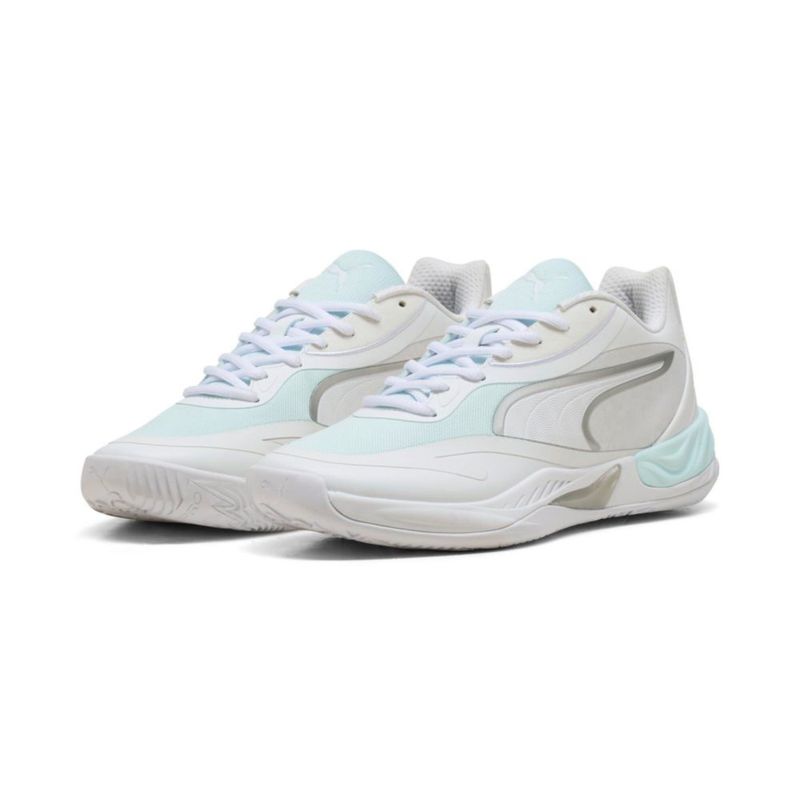 Zapatillas de baloncesto PUMA All-Pro Nitro 25 cm blanco‑agua para hombre