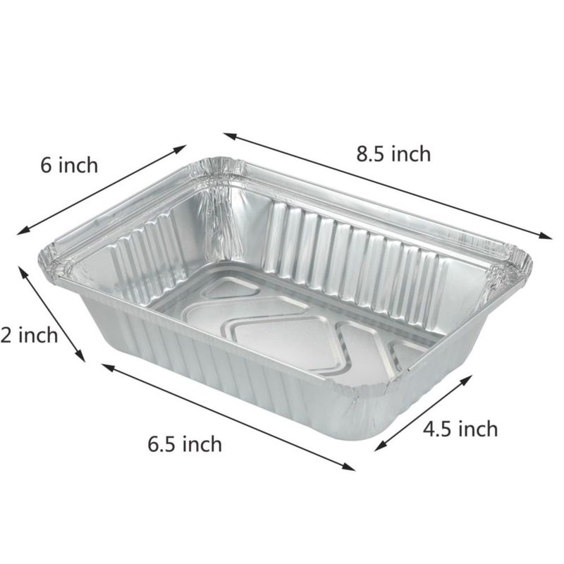 Bandeja para hornear Waytiffer pack de 25 (22 × 16 × 6 cm) con tapas