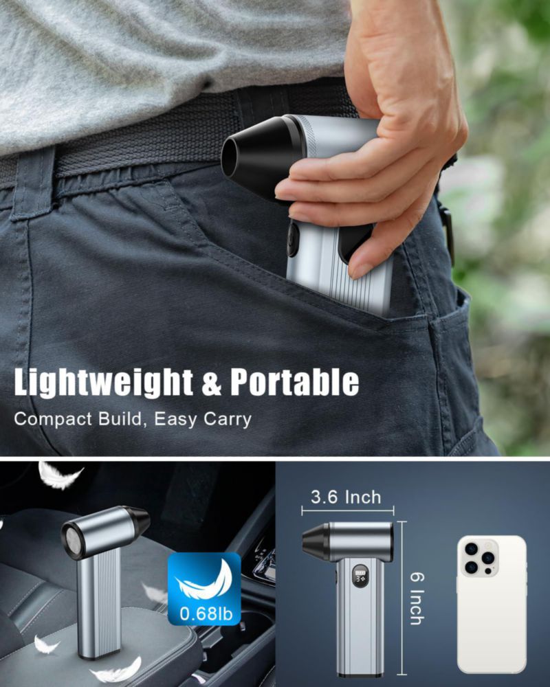 Soplador de Aire Filigo 8000 mAh LED de 4 Velocidades Ajustables