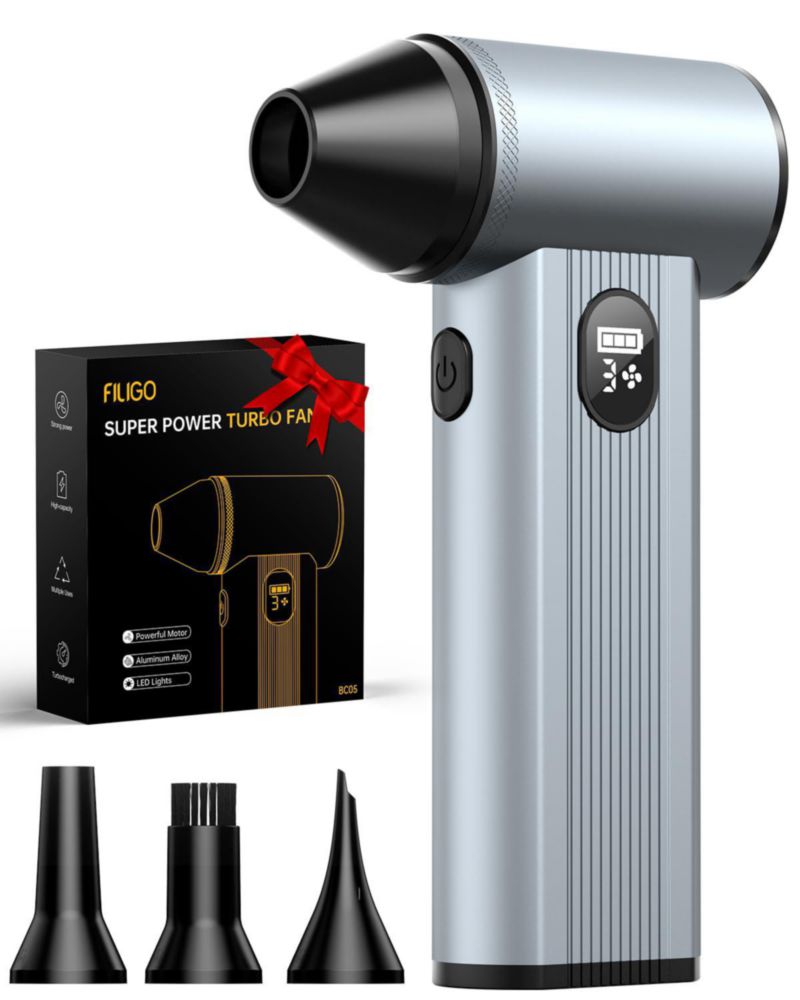 Soplador de Aire Filigo 8000 mAh LED de 4 Velocidades Ajustables