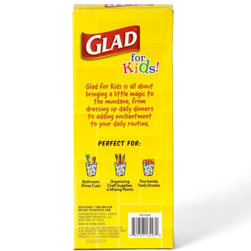 Vasos de Papel Glad 89 ml 100 unidades con Diseño de Dinosaurio