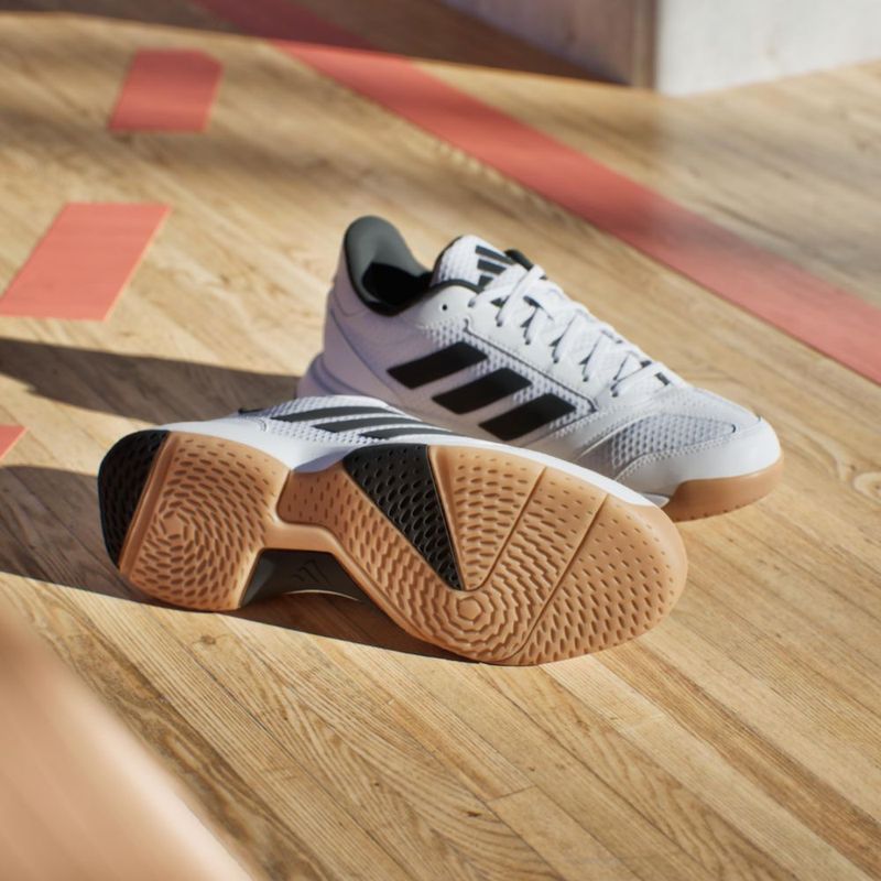 Zapatillas de voleibol adidas Ligra 8 blanco/negro talla 10