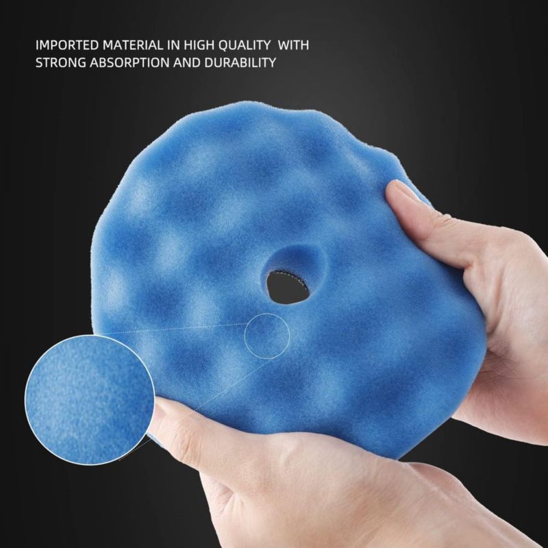 Almohadillas de Pulido ZFE 125 mm – Kit de 6 Piezas (Espuma y Lana)