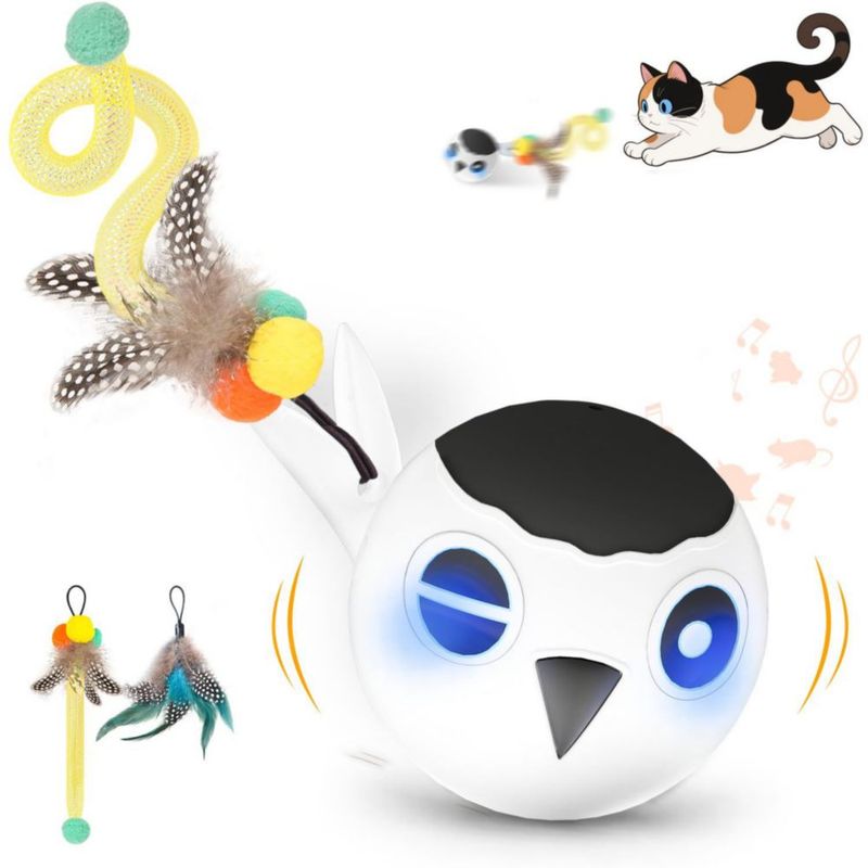 Pelota para Gato KiwiLove con Sensor de Movimiento 3 Velocidades y 4 Sonidos