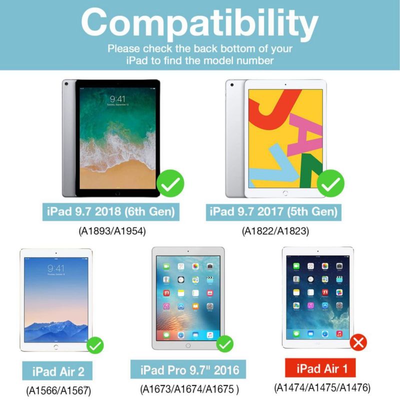 Funda ProCase para iPad 9.7" Resistente con Soporte giratorio 360° y Correa