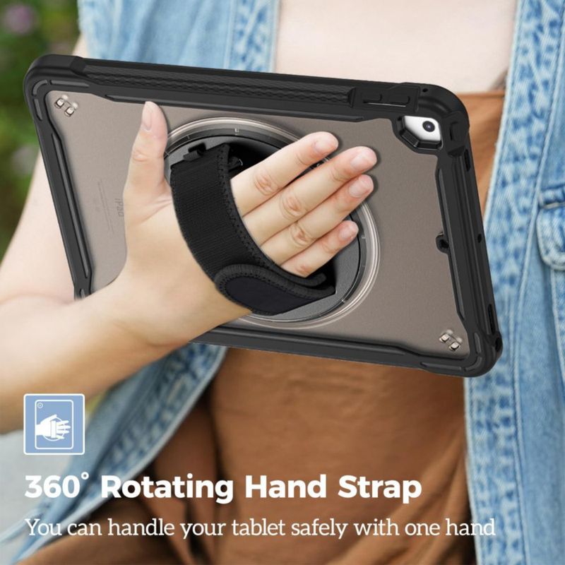 Funda ProCase para iPad 9.7" Resistente con Soporte giratorio 360° y Correa