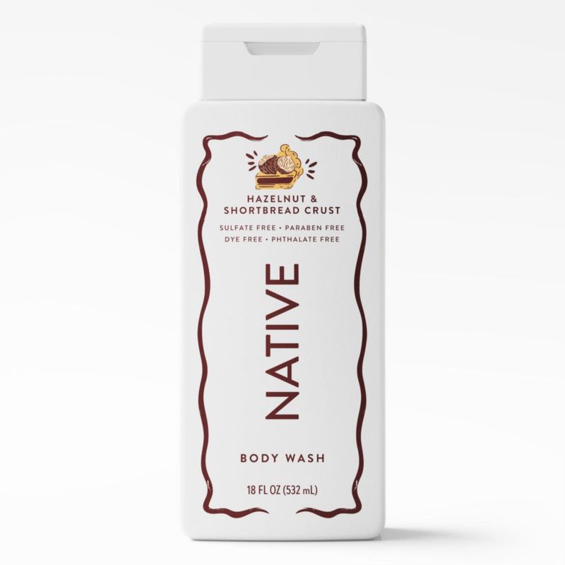 Gel de Ducha Native 532 ml Avellana y Galleta de Mantequilla