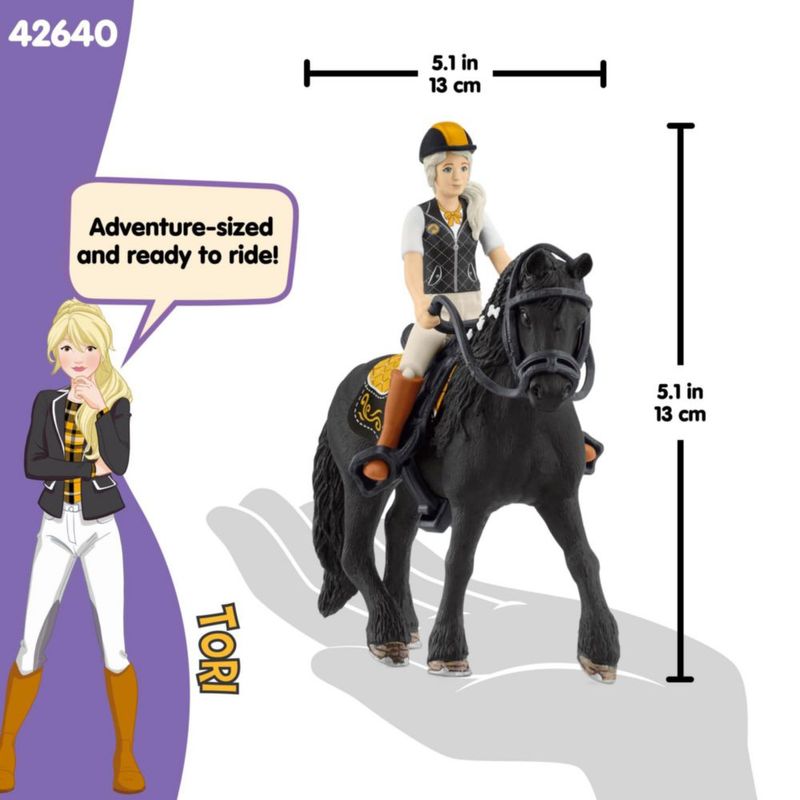 Figura de juguete Schleich Club de Caballos 8 piezas Tori y Princesa