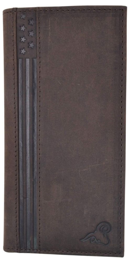 Cartera Cavelio de Cuero con Bloqueo RFID Marrón Oscuro
