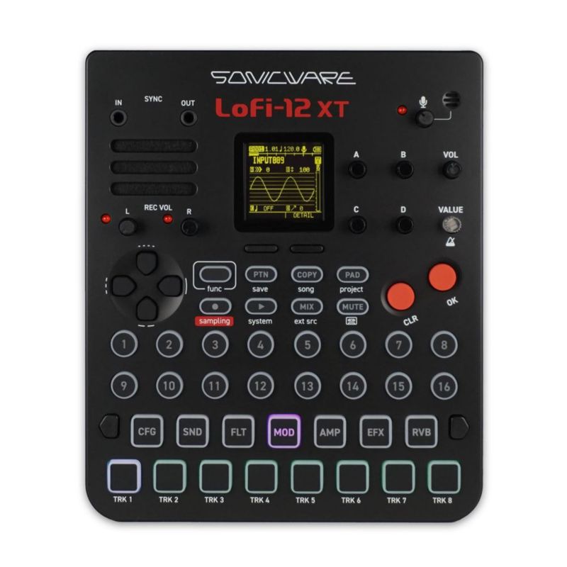Muestreador SONICWARE Lofi-12 XT 12/24kHz Secuenciador de 8 pistas
