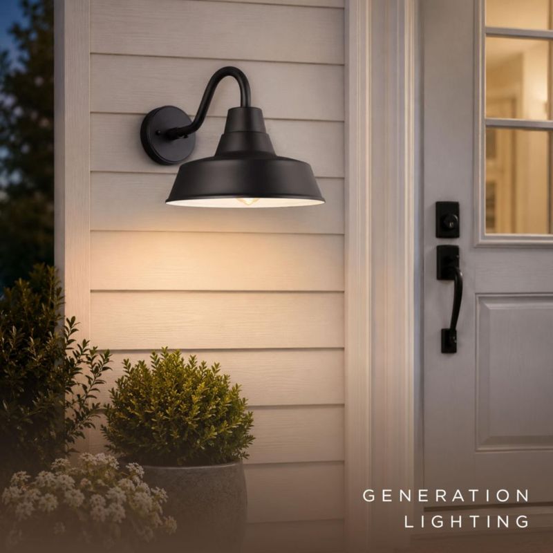 Farol de Pared Generation Lighting 27 cm Negro 1 Lámpara