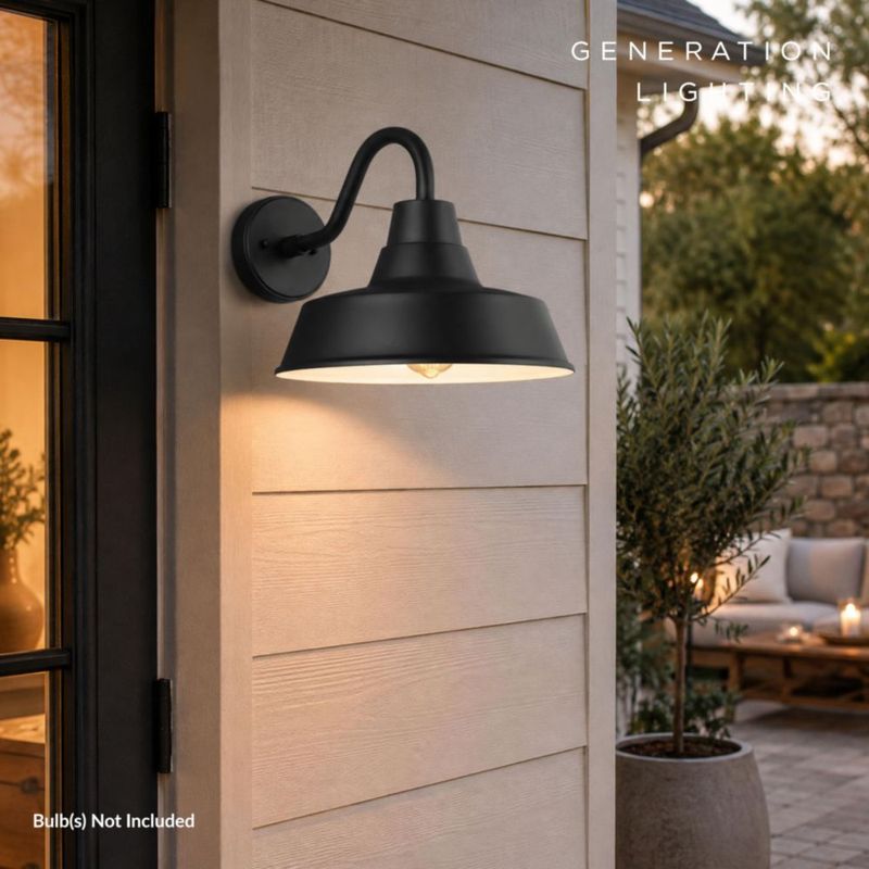 Farol de Pared Generation Lighting 27 cm Negro 1 Lámpara