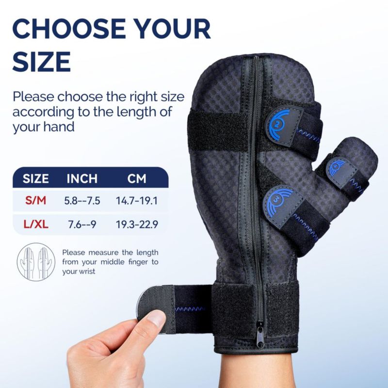 Férula de mano FEATOL con soporte para pulgar – para hombres y mujeres