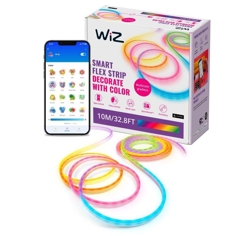 Tira de luces WiZ Connected 10 m RGBIC con control Wi‑Fi
