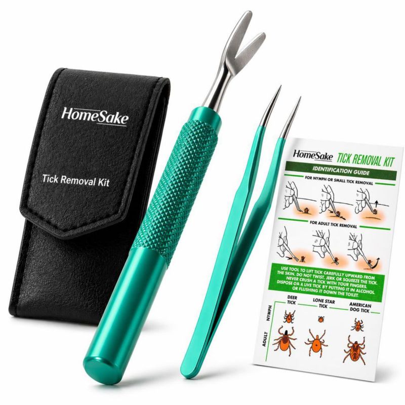 Kit de extracción de garrapatas Homesake 4 unidades para mascotas y personas