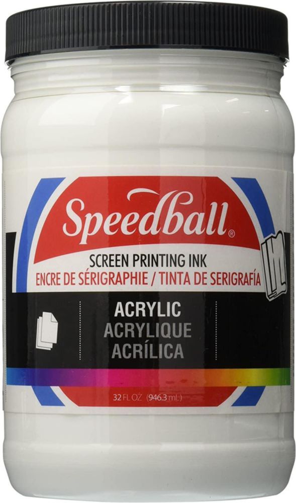 Tinta acrílica para serigrafía Speedball 946 ml blanco