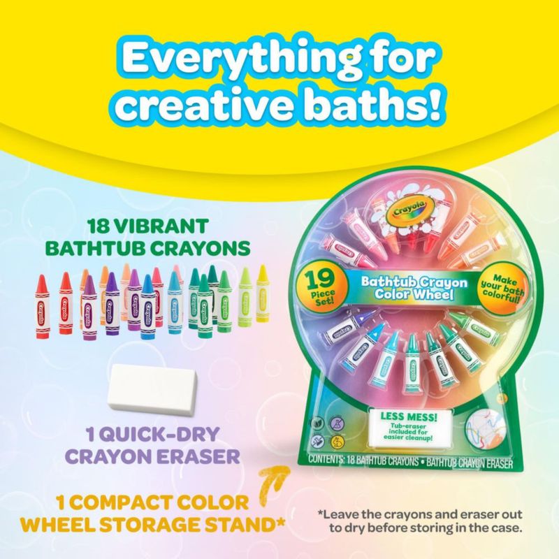 Crayola Crayones de Baño – Set de 19 Piezas No Tóxicas