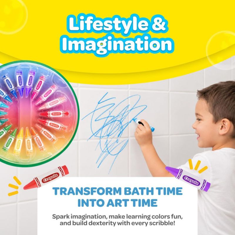 Crayola Crayones de Baño – Set de 19 Piezas No Tóxicas