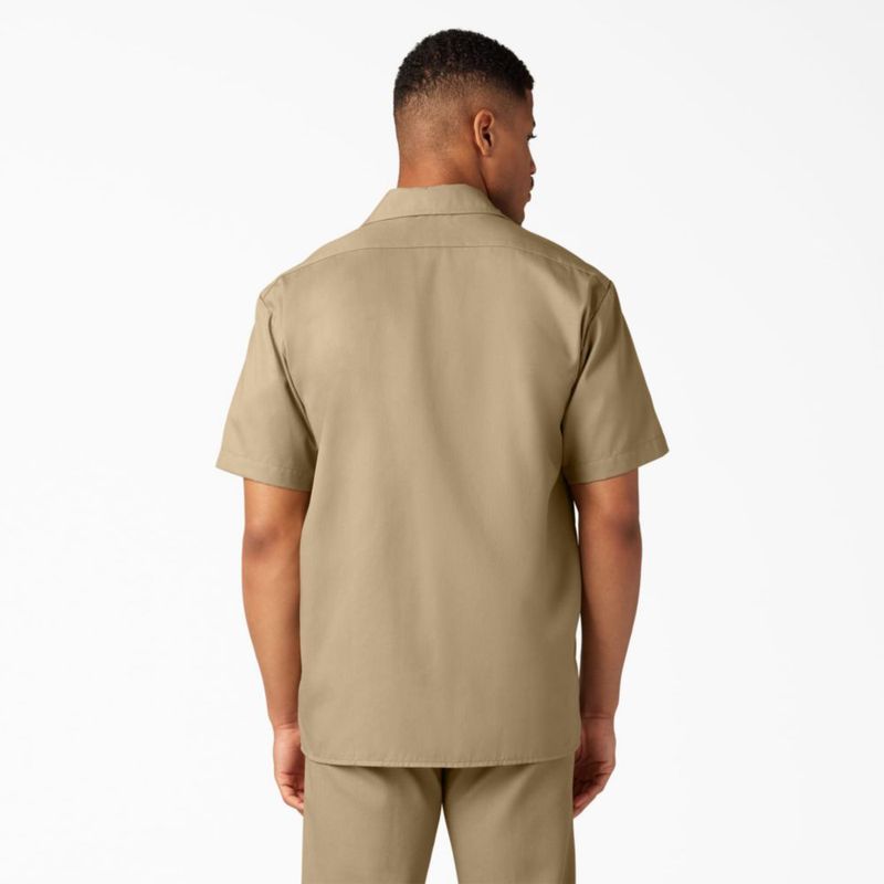 Camisa de Trabajo de Manga Corta Dickies 4X Caqui