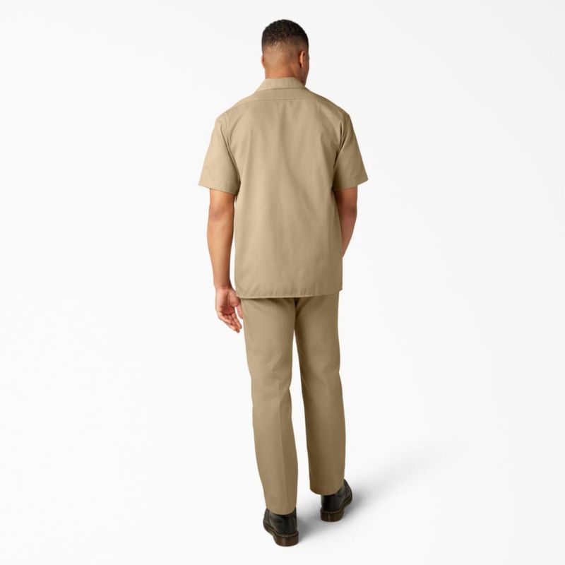 Camisa de Trabajo de Manga Corta Dickies 4X Caqui