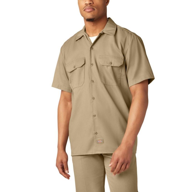 Camisa de Trabajo de Manga Corta Dickies 4X Caqui
