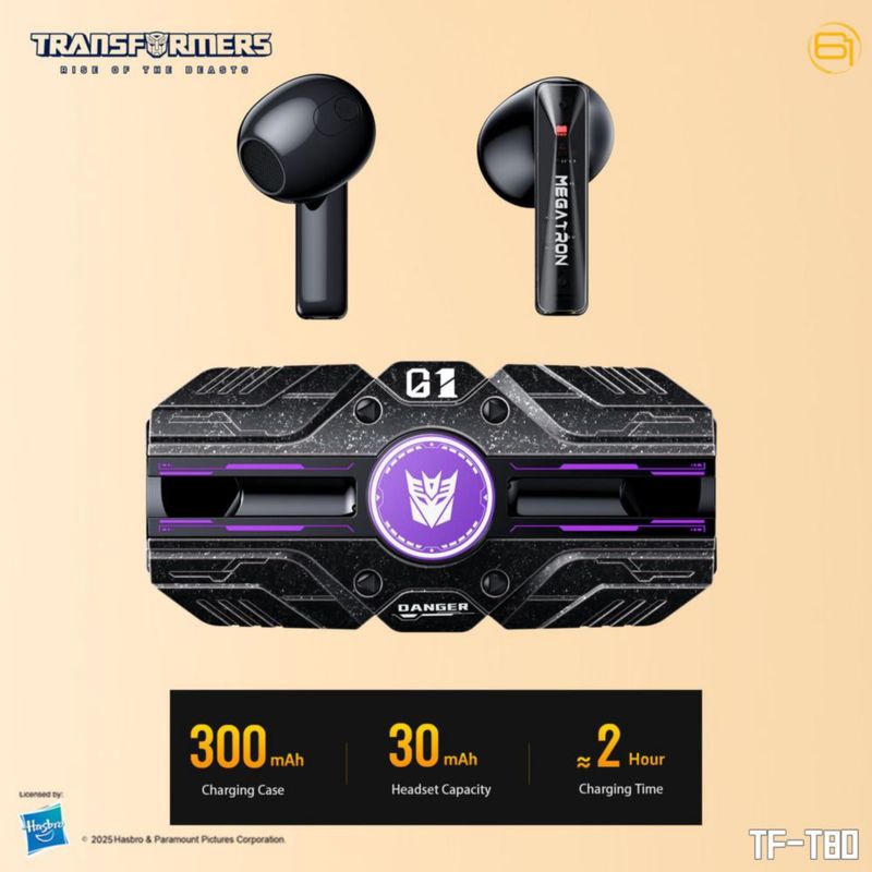 Auriculares inalámbricos Transformers Megatron TF‑T80 Bluetooth