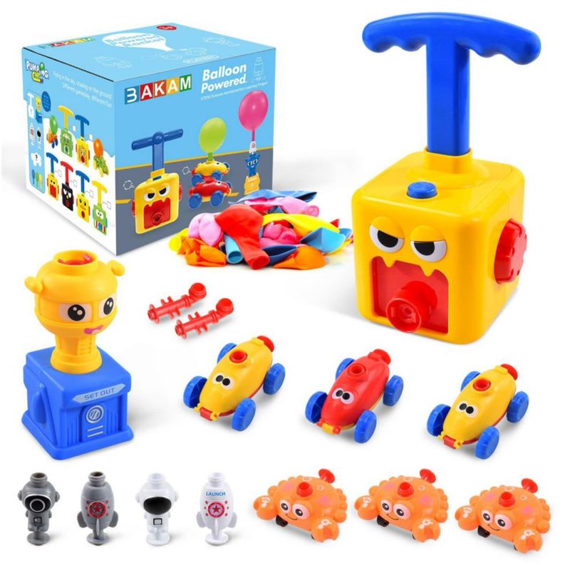 Set de juguetes para coche Balloon Launcher BAKAM Power para niños y niños pequeños