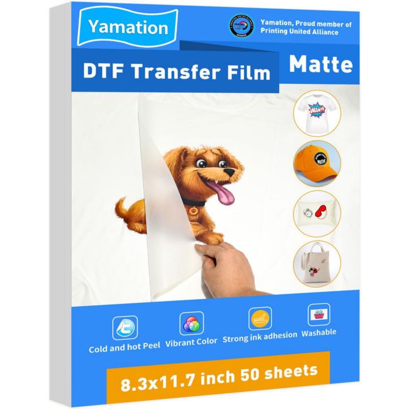 Película DTF Yamation A4 (21 × 297 cm) 50 Hojas Mate
