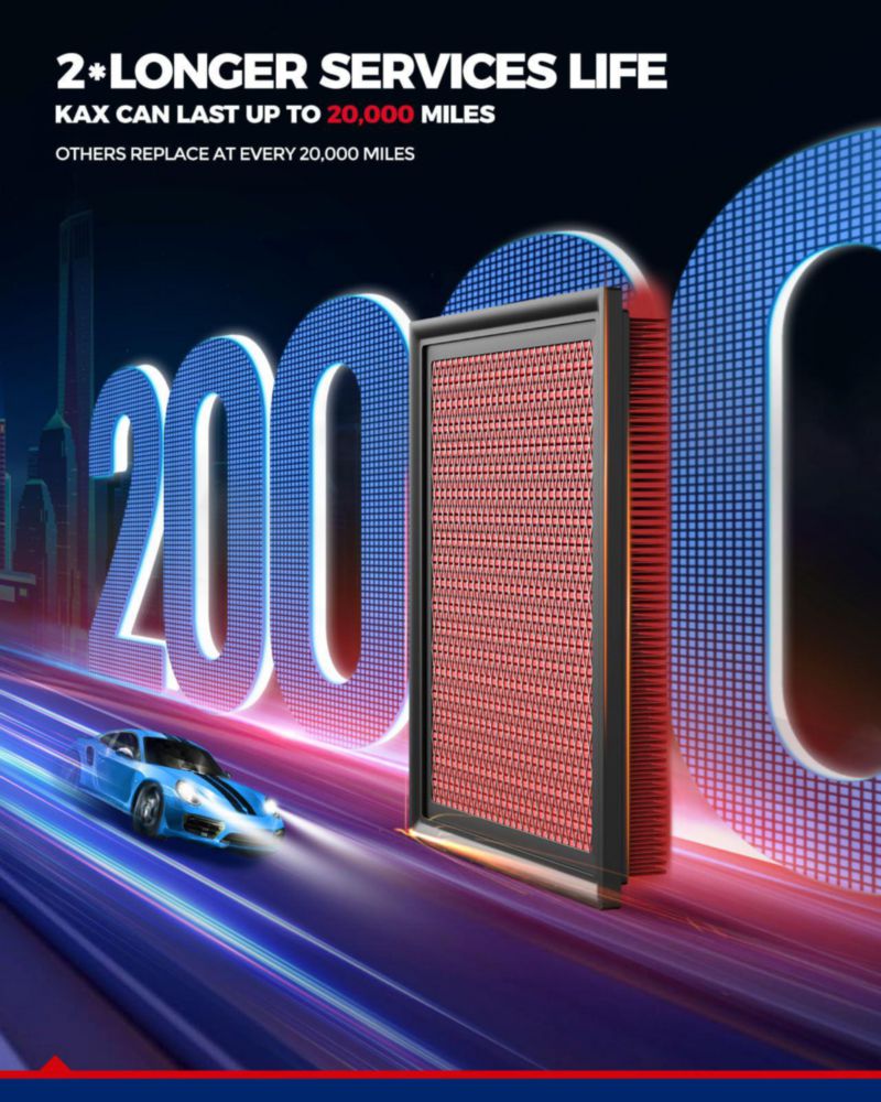 Filtro de aire KAX para Honda Accord 2008-2012 2.4L