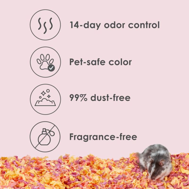Kaytee Clean & Cozy Colors Sustrato para Animales Pequeños con Control Extremo de Olores Color Atardecer 246 litros