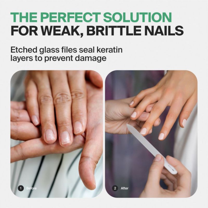 Set de manicura GERMANIKURE de 6 piezas Acero FINOX color púrpura