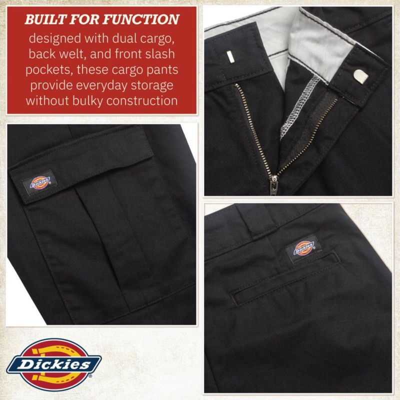 Pantalones Cargo Dickies para Mujer de Pierna Ancha y Cintura Alta