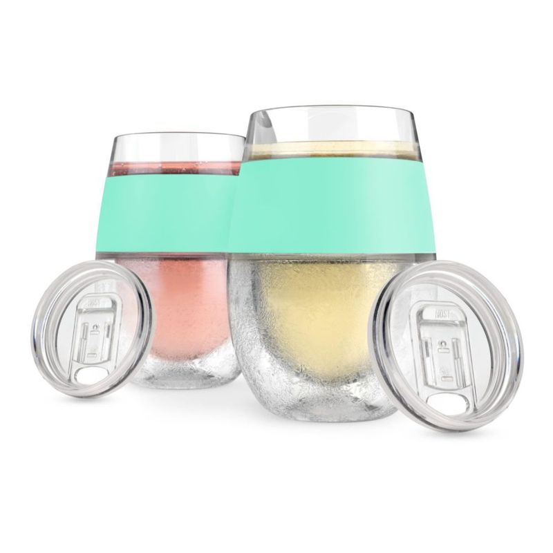 Copa Host 245 ml color menta juego de 2 con tapa