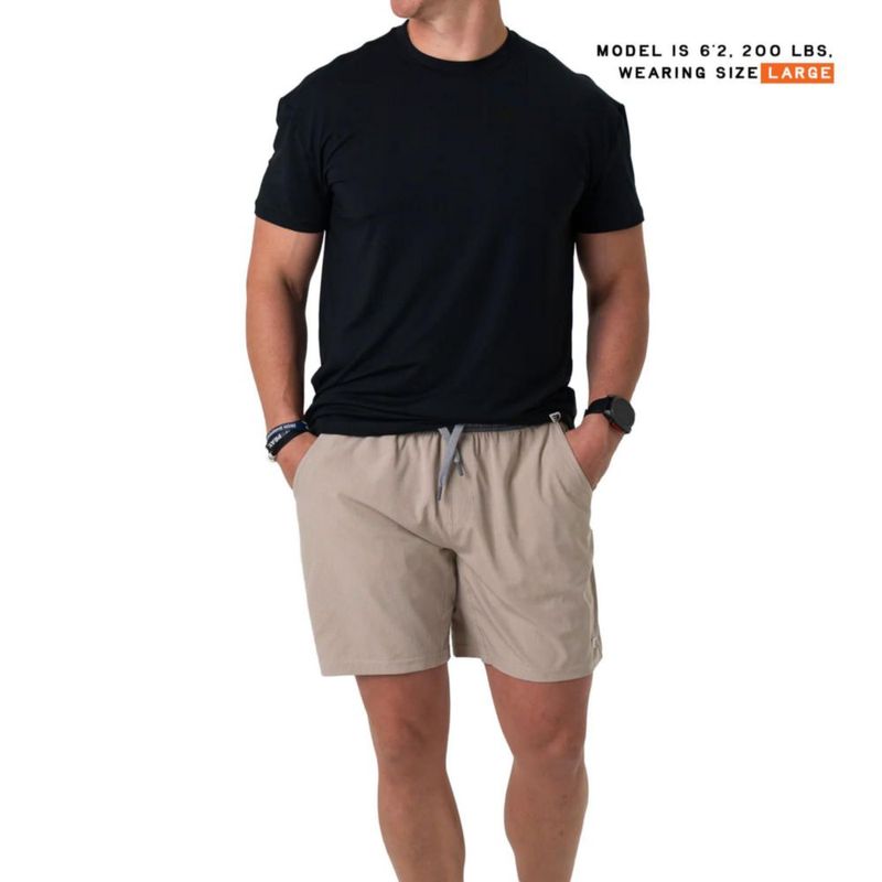 Pantalones cortos deportivos Burlebo Heather Khaki Venado Camo para hombre