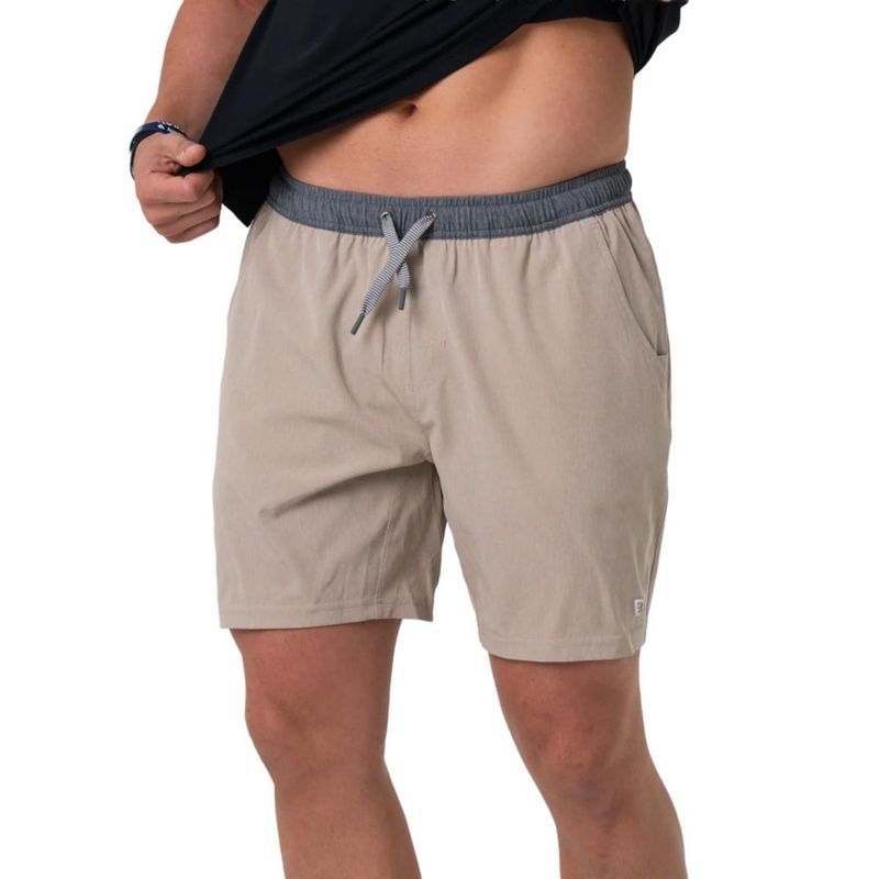 Pantalones cortos deportivos Burlebo Heather Khaki Venado Camo para hombre