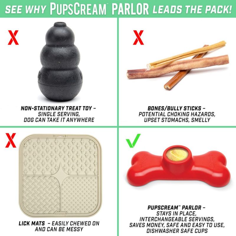 Set de 6 tazas GoSports PupsCream Parlor para helado de perros
